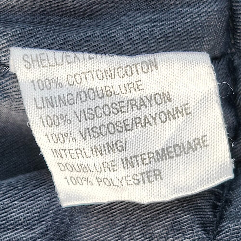 UNIQUE Vintage Razzle Dazzle Inc. BLUE Corduroy Vest Full Zip Women's Size M 90s - Picture 3 of 4